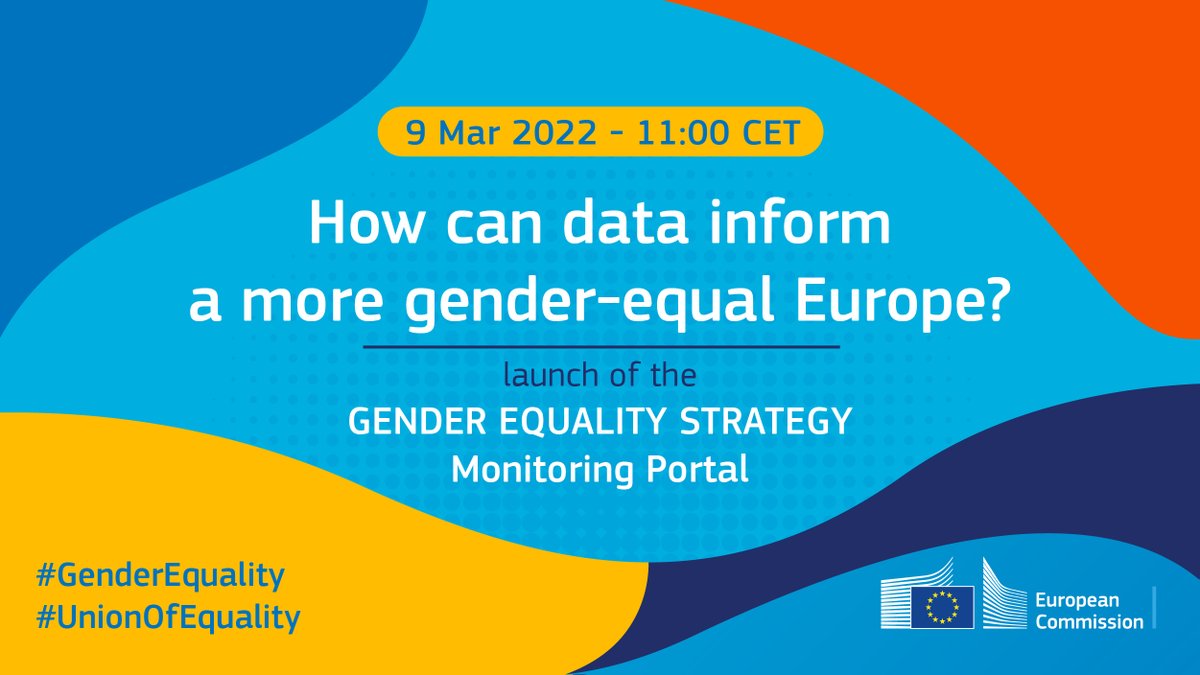 EU_JRC's tweet photo. 📣Coming up!
📅 Join us for the launch of the Gender Equality Strategy Monitoring Portal to discover how data📊can help us build a more equal Europe. 
With @GabrielMariya, @stephen_quest, and @AnaGallegoEU.
Registrations👉https://t.co/nINM1KkQhh
#GenderEquality #UnionofEquality https://t.co/K9Cn9UFA6i
