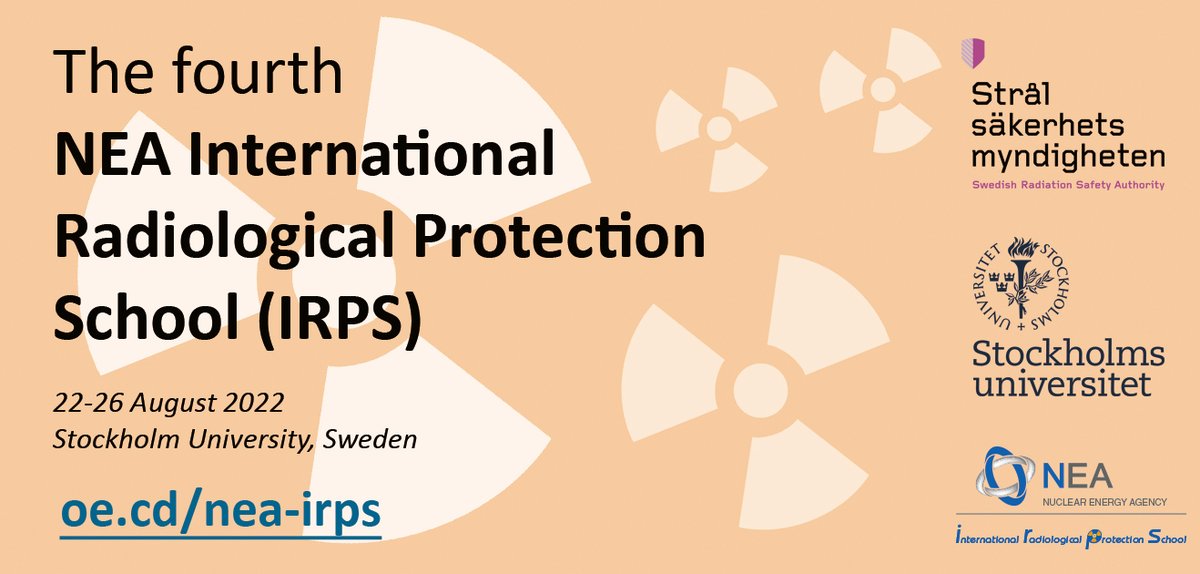 ICRP's tweet photo. Applications for the 4th @OECD_NEA International Radiological Protection School (IRPS) is now open!

For more information, visit: https://t.co/CePPLPQa2T https://t.co/sYR1OgBt3j