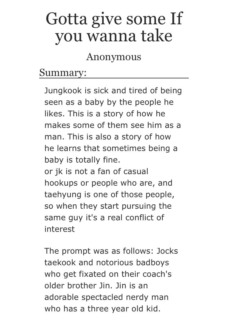 BTSDILFFEST's tweet photo. 🍀 Gotta give some If you wanna take | ongoing | 10.6k

➖pairing: jungkook, seokjin &amp; taehyung;
➖tags: DILF kim seokjin, polyamory, rivals with benefits, jeon jungkook-centric, aged-up character(s) and more;
✅no archive warnings apply.

🔗https://t.co/kgNA28j2SQ https://t.co/BwRaEl8ga4