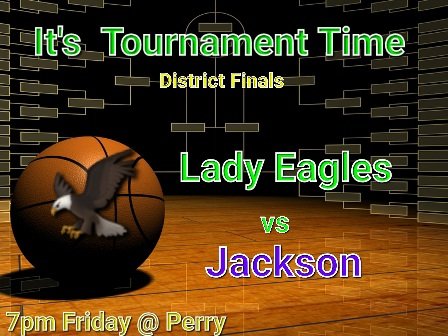 RISE UP EAGLE NATION!!! COME SUPPORT AND CHEER THE LADY EAGLES ON TO VICTORY 7PM FRIDAY AT PERRY AS WE TAKE ON JACKSON IN THE DISTRICT FINALS. 
💚🦅🏀💛  ohsaa.org/tickets
click on
1. Boys-Girls basketball
2. Girls basketball
3. Massillon (Region 1)