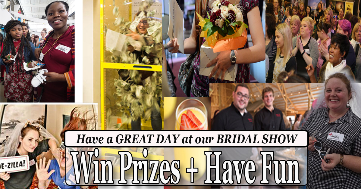 Bridestl's tweet photo. How would $10,000 in wedding services help you and your wedding budget?  Every BRIDE and GROOM receives an ENTRY to the $10,000 Wedding Giveaway!    Our next show is THIS SUNDAY - Feb. 27th.  Ticket &amp; INFO:  https://t.co/Fc49aW8bIm. https://t.co/dmrg7weWRa