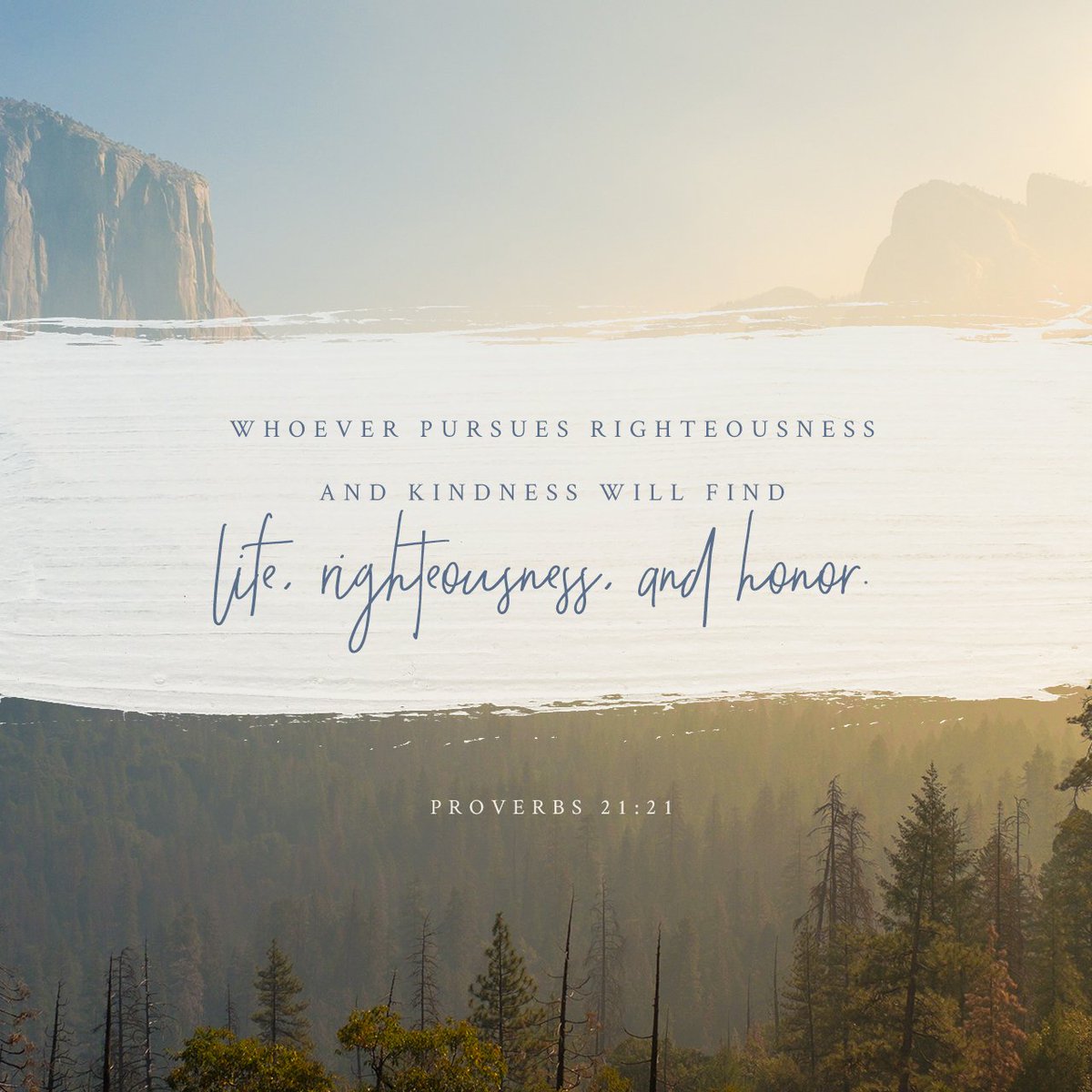 Jamiherrick's tweet photo. Whoever pursues righteousness and kindness will find life, righteousness, and honor.
Proverbs 21:21 ESV

https://t.co/8gO38kYr5p https://t.co/4AE3Ekg6Gu