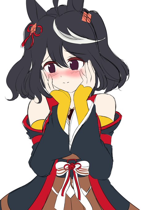 #ウマ娘
 #ウマ娘プリティーダービー 

キタちゃんのイラスト途中まで描いたので見てって((っ•ω•⊂)) 