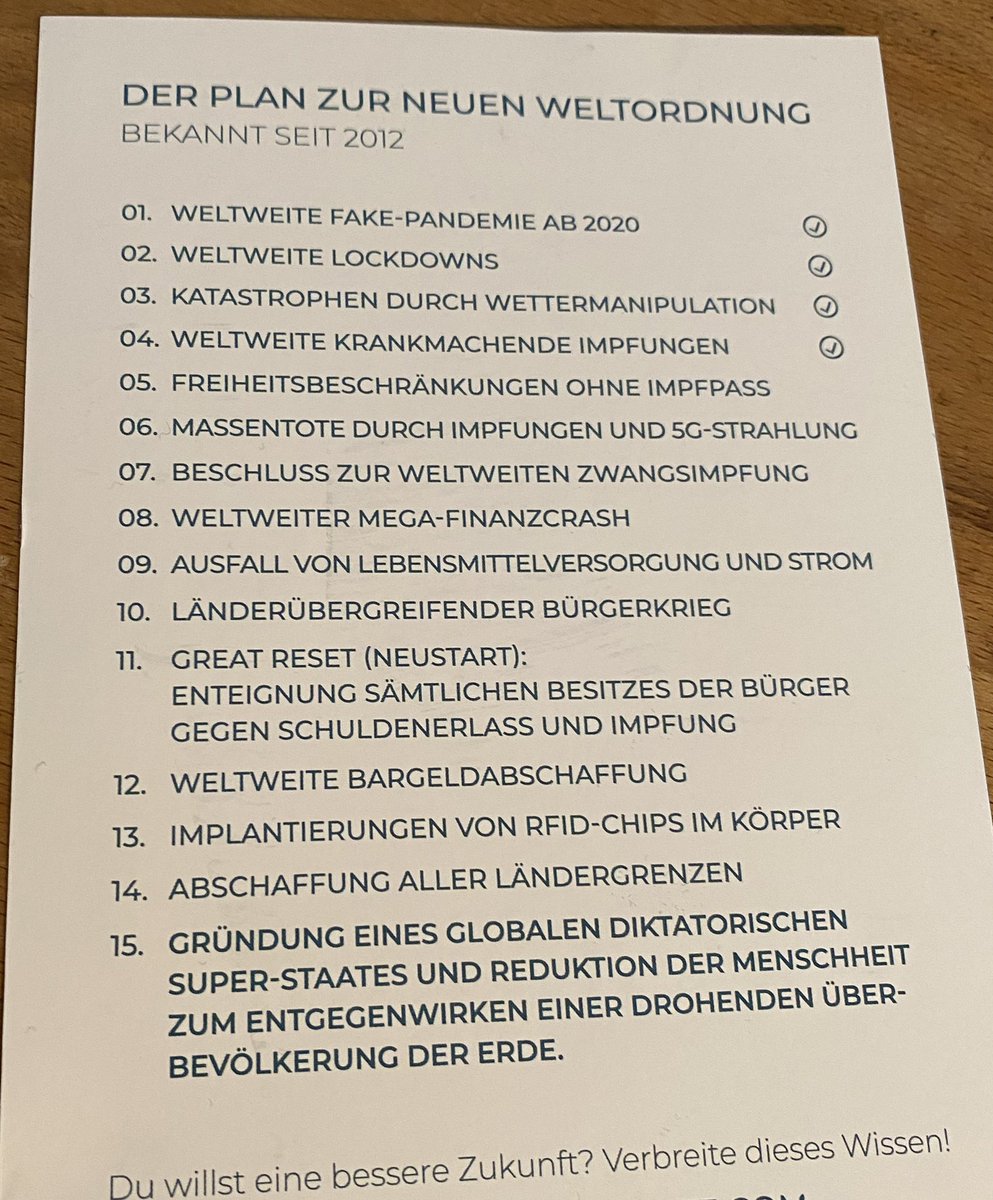 Das hatte ich heute im Briefkasten. Glaub meine Nachbarn sind da was auf der Spur