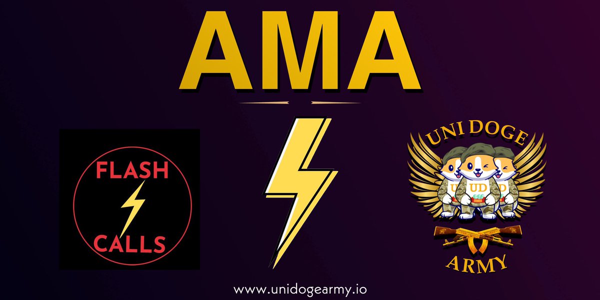 UniDogebsc's tweet photo. 🎤AMA📢
FlashCalls will be hosting an Information session on their channel about unidogearmy. Please join to learn more about the project.

Date-    23rd February at 4pm UTC
Venue-  https://t.co/Tt7bh1JPll
Prize -   Total 0.5 BnB + 5 WLs giveaway

#AMA #unidogearmy #unicrypt https://t.co/ynvc1vqjOm
