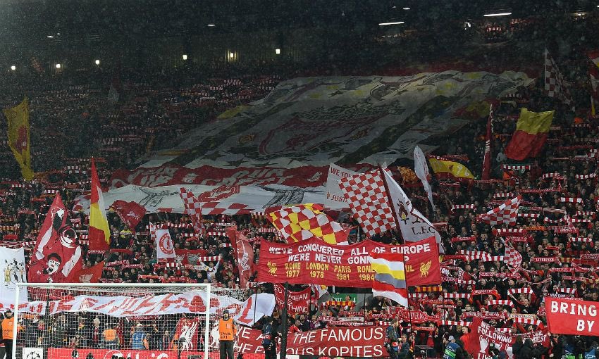 A big few months starts tonight. 
Flags, banners, scarves, noise. 
We’re The Mighty Liverpool.