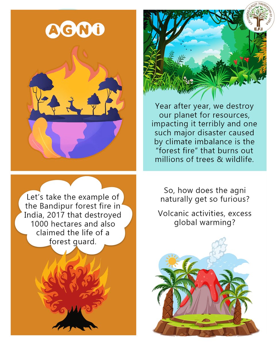 EFIVolunteer's tweet photo. The Story of Agni #Environmentainment
Is there anything we can do to prevent or control #forestfires from taking place? Check out this comic to know more!
Learn-Share-Conserve
#EFI #Forests #EnvironComics https://t.co/oltyyhuEGh