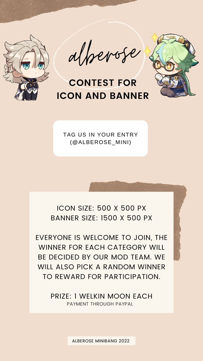 alberose_mini's tweet photo. The #alberose contest is open!! 🎊🎊🎊

Starting on Feb 23 until March 16, with a Welkin Moon as price for each category, we are waiting to be tagged in your entry 💖 https://t.co/0tB74YzW1c