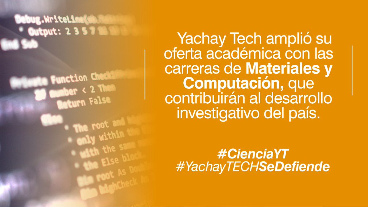 Frente de defensa de la Universidad Yachay Tech tweet media