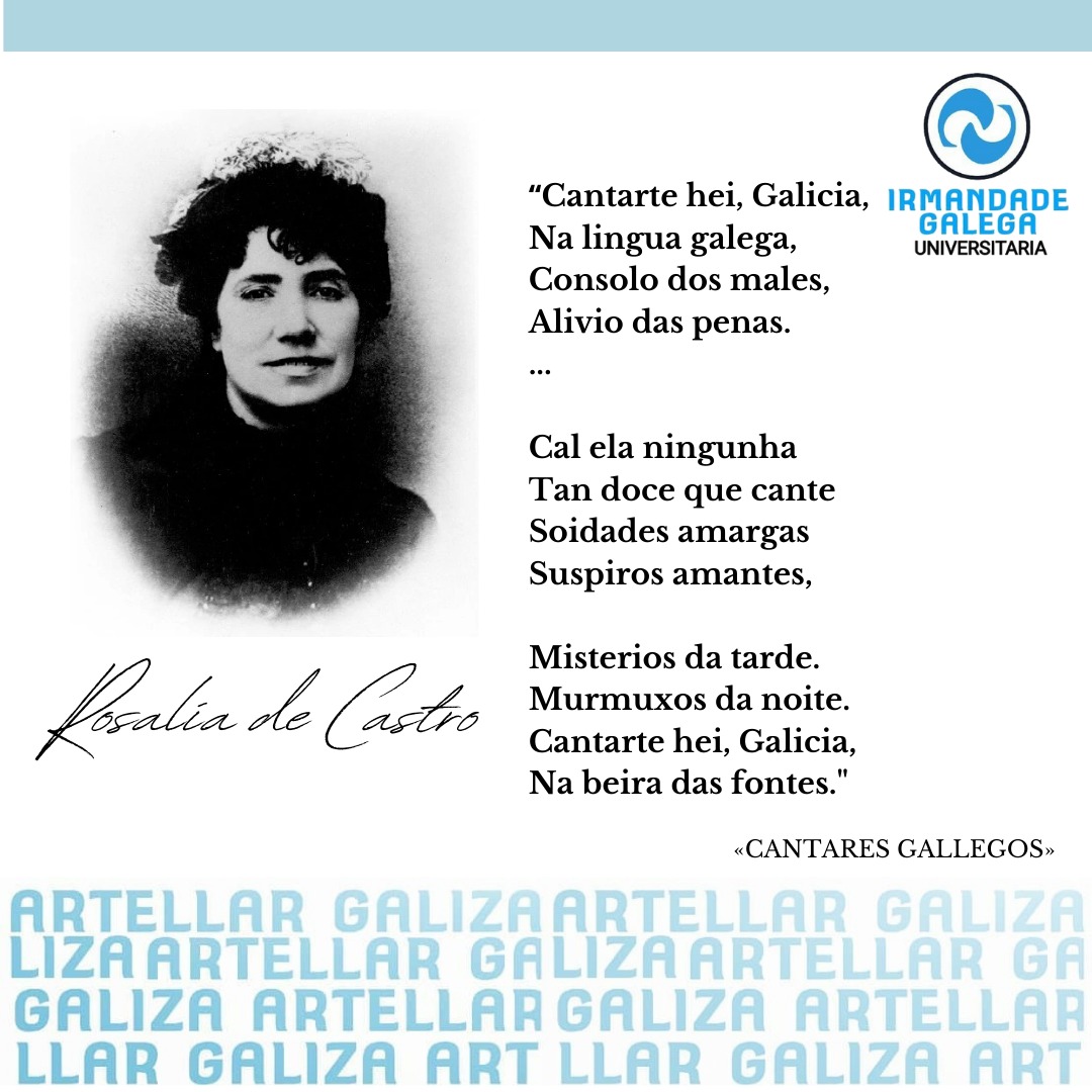IGU_Politicas's tweet photo. Hoxe conmemóranse 185 anos do nacemento de Rosalía de Castro, autora á que lle debemos gran parte da nosa identidade como galegos #DiadeRosalia https://t.co/09NjLwypnV