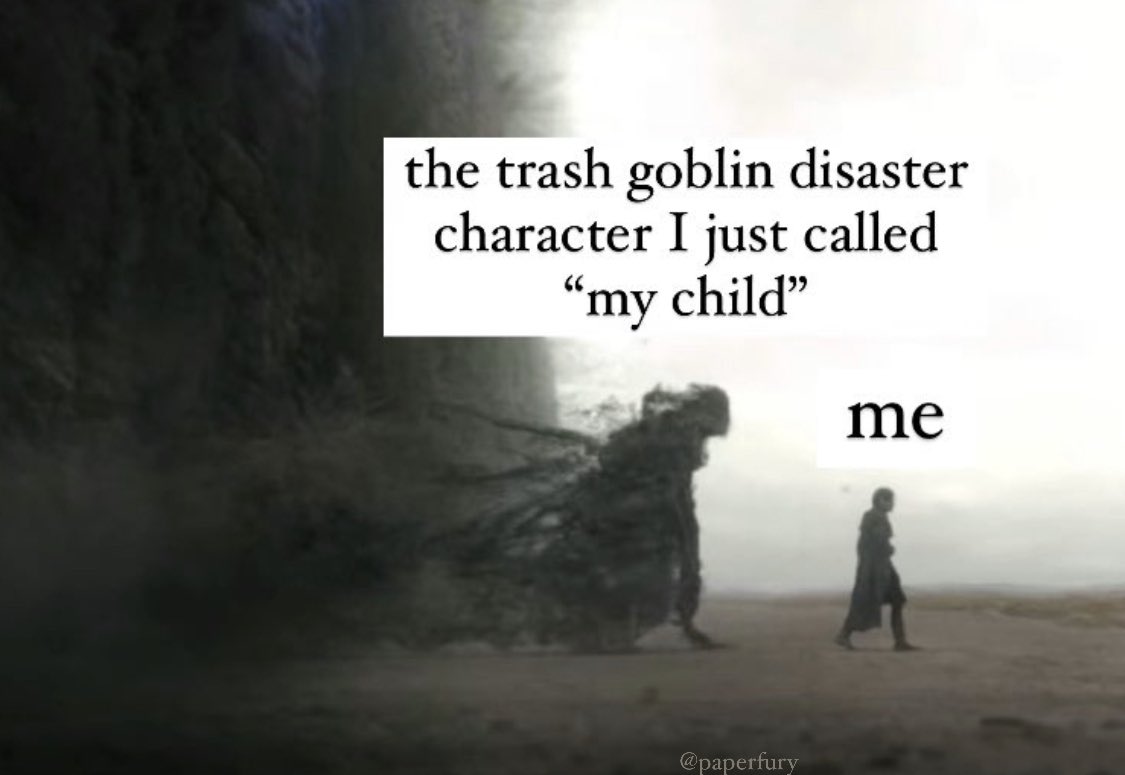 PaperFury's tweet photo. me every time I read or write a book, let’s be real https://t.co/IrSpXBKvgX