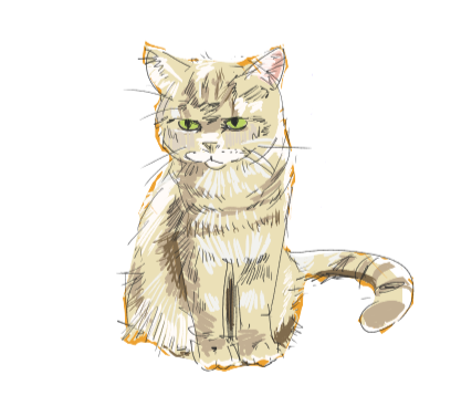 日本で2月22日は猫の日だったそうなので
比較的真面目に描いたのを集めてみました 