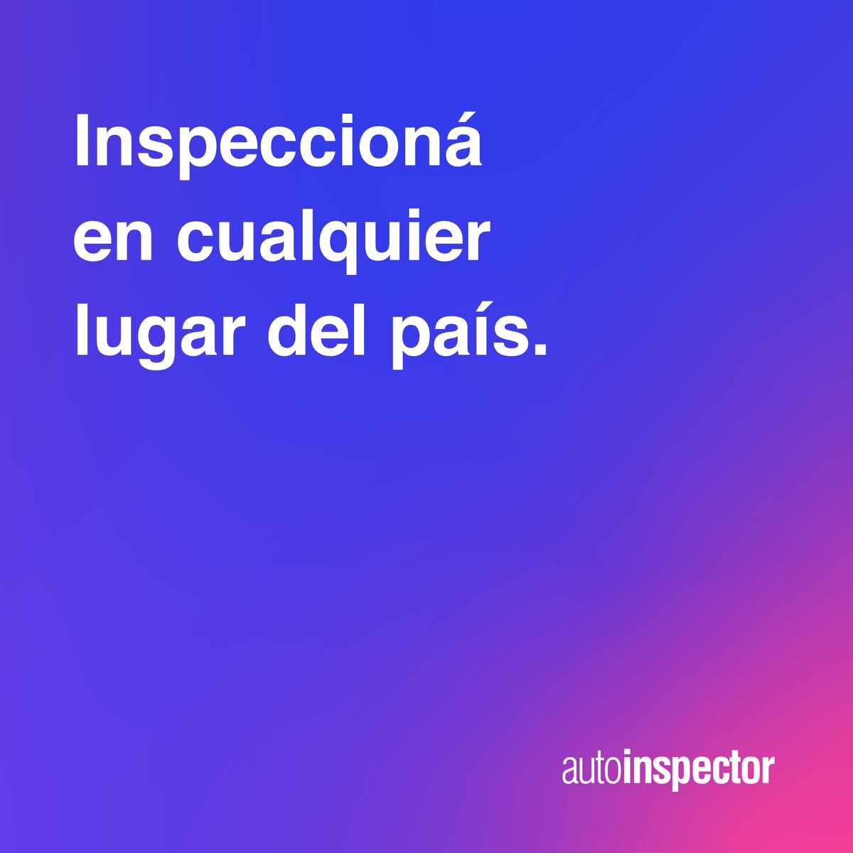 autoinspectorok's tweet photo. Inspeccioná en cualquier lugar del país gracias a la tecnología de Autoinspector. Envía sólo un link a tus clientes y ya podés conocer el estado del bien que se quiere asegurar. https://t.co/bQetYuUTRk