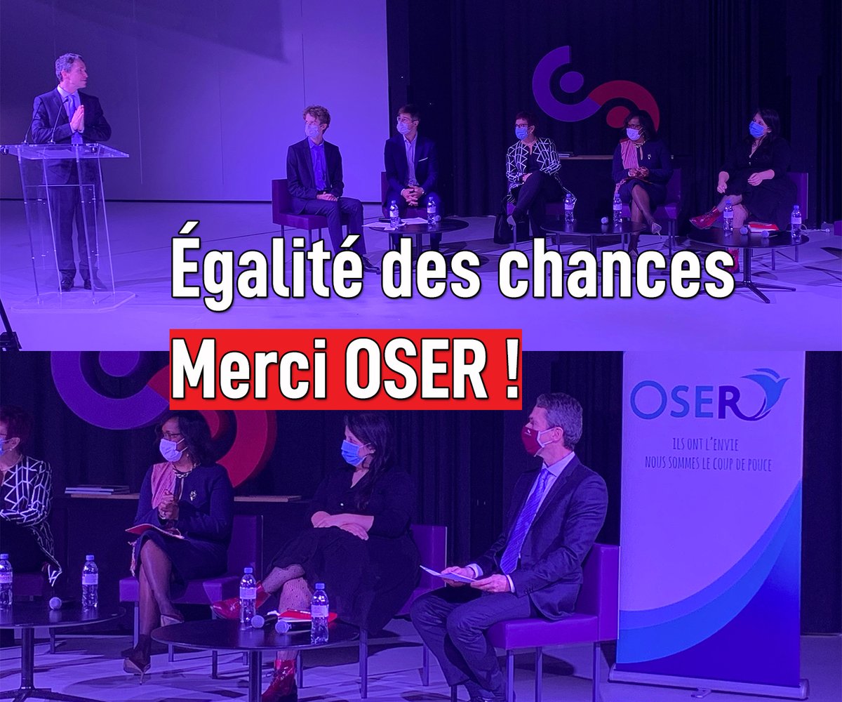 centralesupelec's tweet image. [CONFÉRENCE]

On a parlé hier soir égalité des chances et méritocratie avec la ministre @1ElisaMoreno, la sociologue @annabellallouch et Romain Soubeyran, directeur de l&apos;École

Grâce à l&apos;association étudiante @OSER_CS 

Merci à tous !