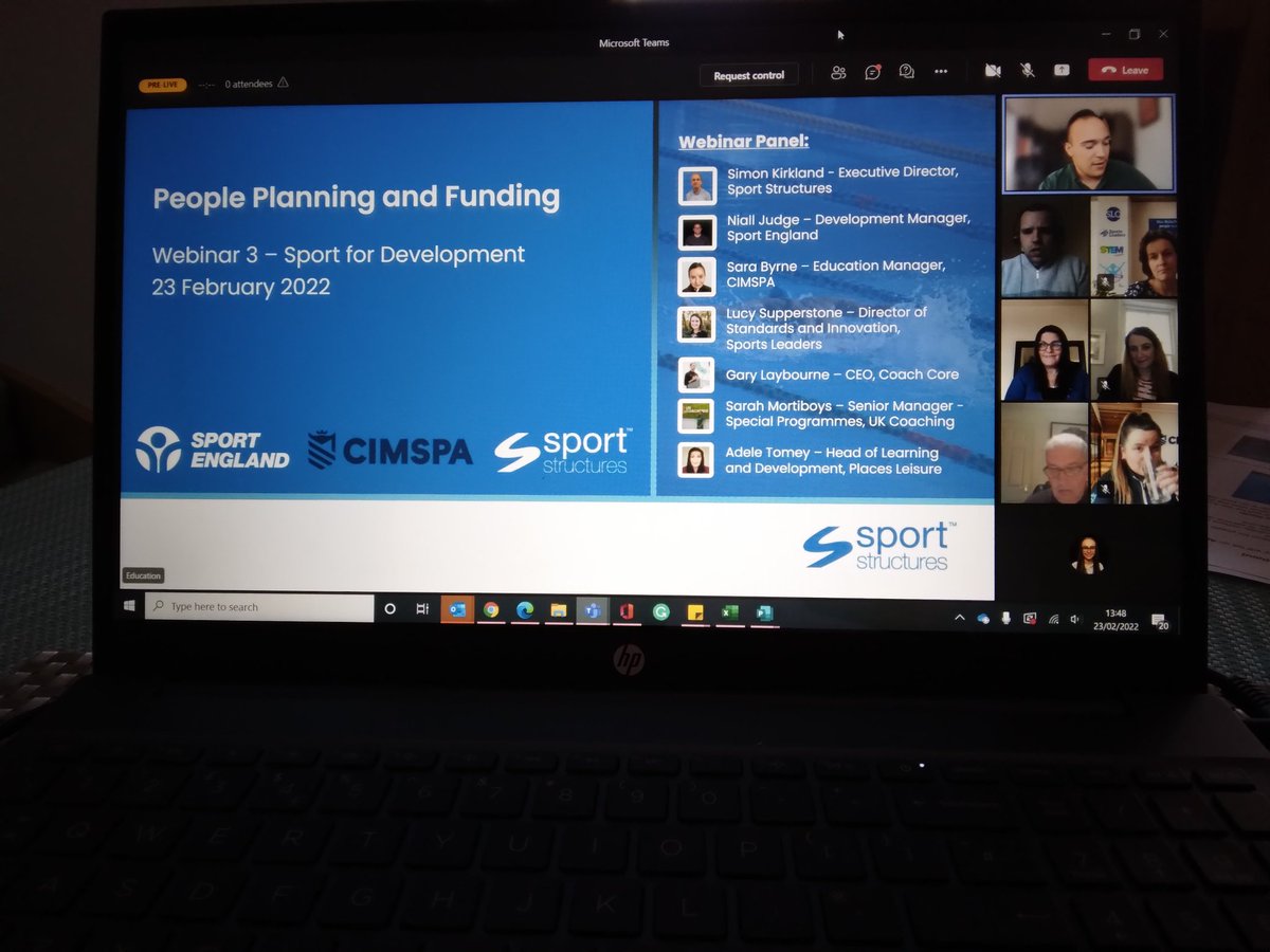 SportStructures's tweet photo. And we're live! ๐ฌ
@Sport_England Development Manger Niall Judge is kick starting episode 3!
#sportsdevelopment #workforcewebinar https://t.co/2W0QutPR84