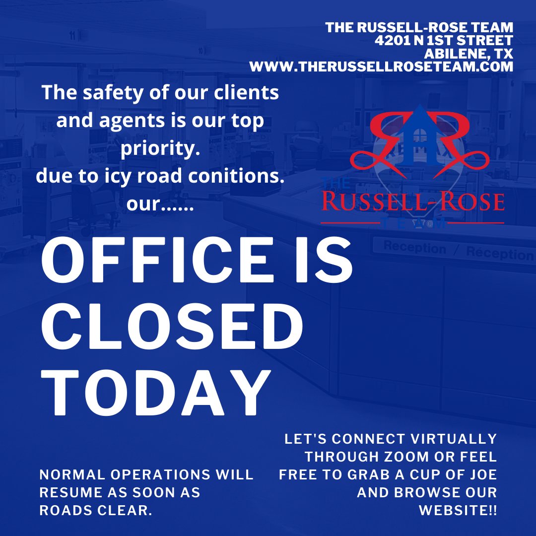 connie_trrt's tweet image. Connect with us through zoom, messenger chat, whatsapp or google meet. #remaxagents #goingvirtual #zoom #whatsapp #safetyfirst #expectbetter #icy #results #therussellroseteam
Just email your request for a virtual meet up :).