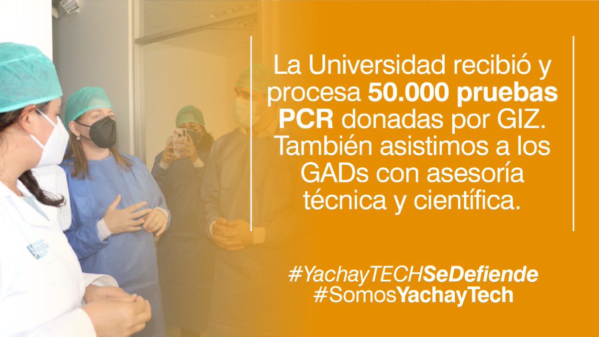 Frente de defensa de la Universidad Yachay Tech tweet media