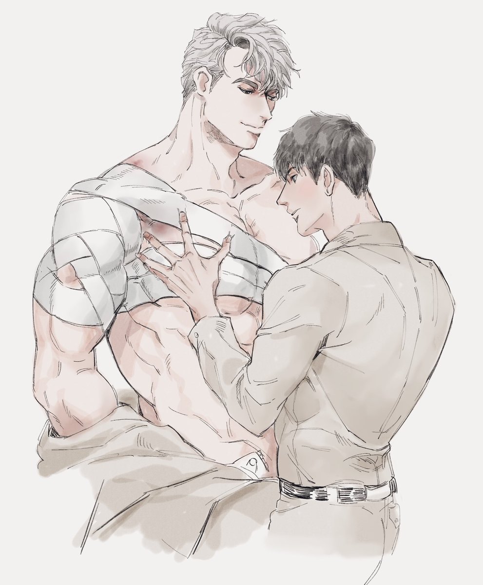 어령에서 일레이 붕대 갈아주다 상완 만지작 거리던 태의 생각나서,,,,