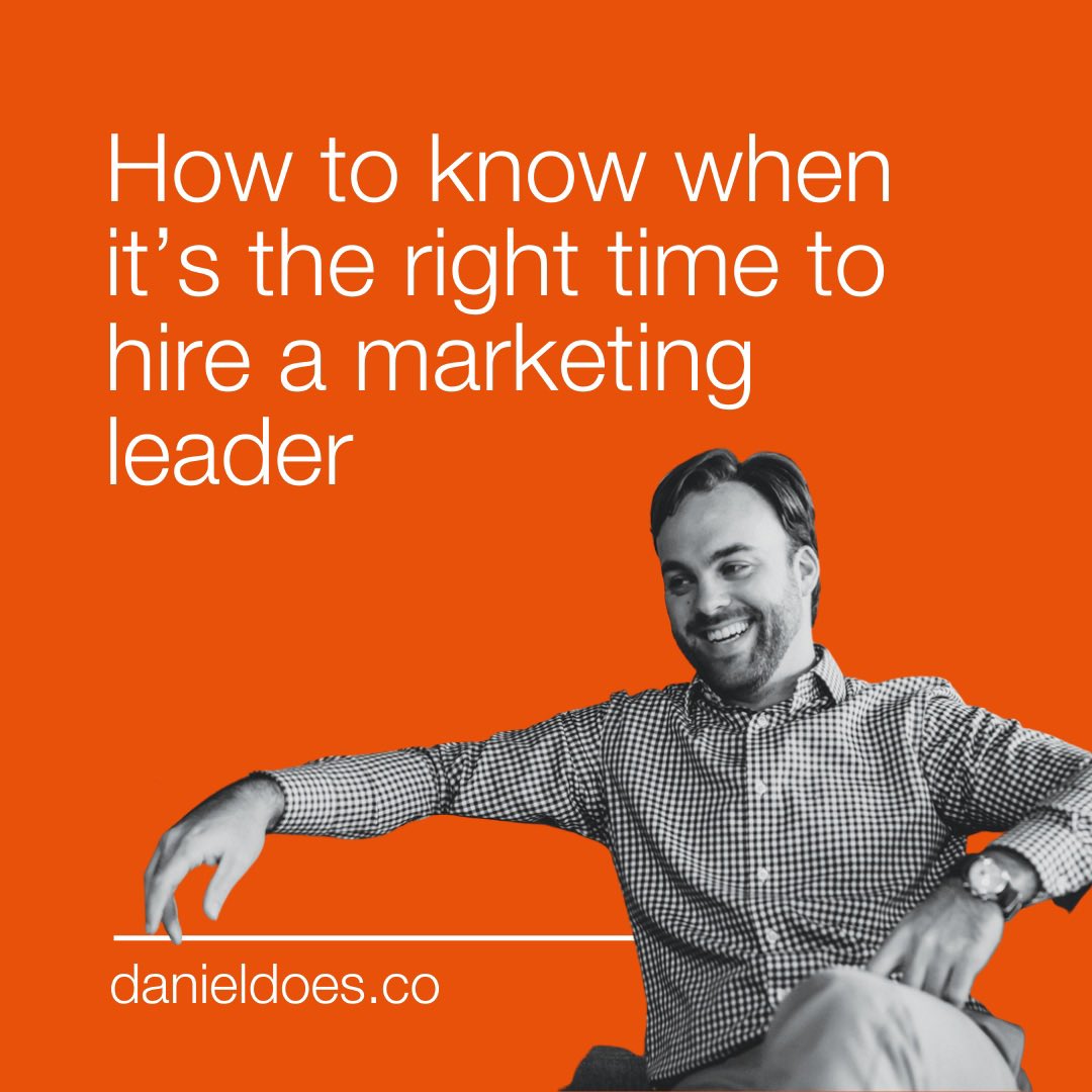 When is your business ready for a full-time executive or #FractionalCMO or Marketing Advisor?

How do you know when you’re too small?

I spoke with <a href="/CaseyStanton/">Casey Stanton</a> who shared some great examples and answers these questions 👉 nownet.me/3IeRLKx

#marketingtips #marketingadvice