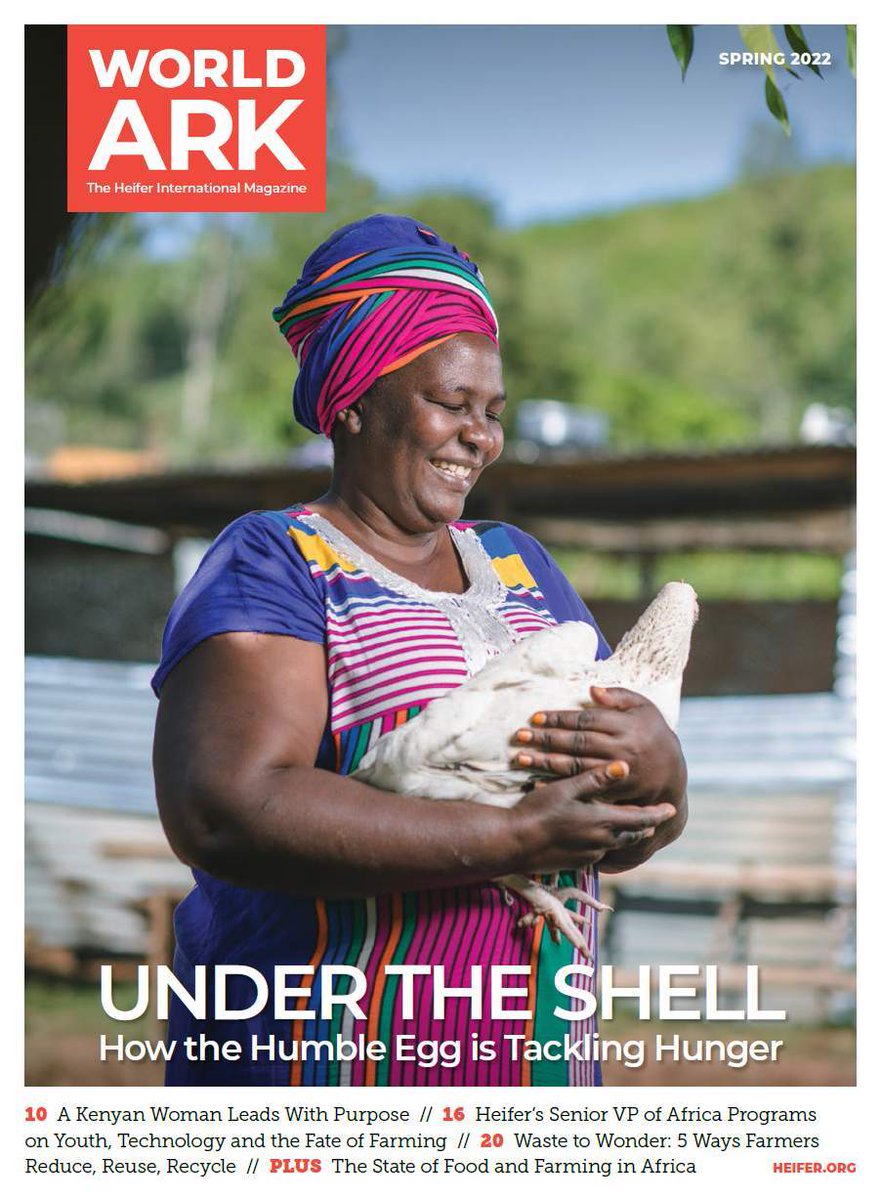 The Spring issue of @Heifer's World Ark magazine will be mailed to homes this coming Monday! Our team worked hard to put it together and highlight inspiring stories like Victorine Atieno Owino, a community leader in Kenya: worldark.heifer.org/spring22/index… #Reading