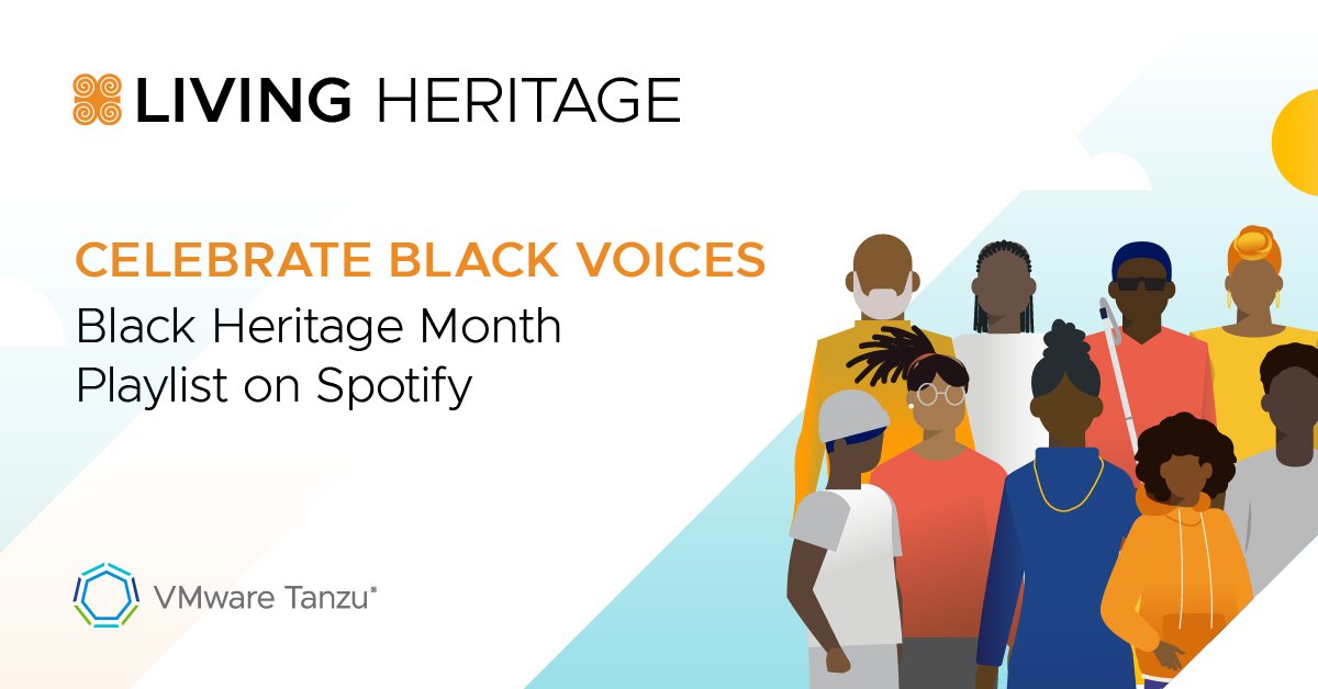 VMwareTanzu's tweet photo. 375 songs &amp; over 24 hours of playback! 🎧 Immerse yourself in our employee curated playlist honoring Black creators and their music. https://t.co/sJV38lMjwi https://t.co/fnbQpUeBif