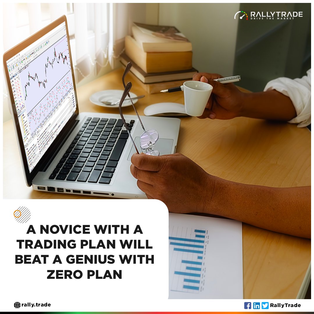 rally_trade's tweet photo. A Novice with a Trading plan will beat a Genius with a Zero plan.

#TradingTips #RallyTrade #RallyAcademy #GOAT #Plan https://t.co/VgsqOfp2bm