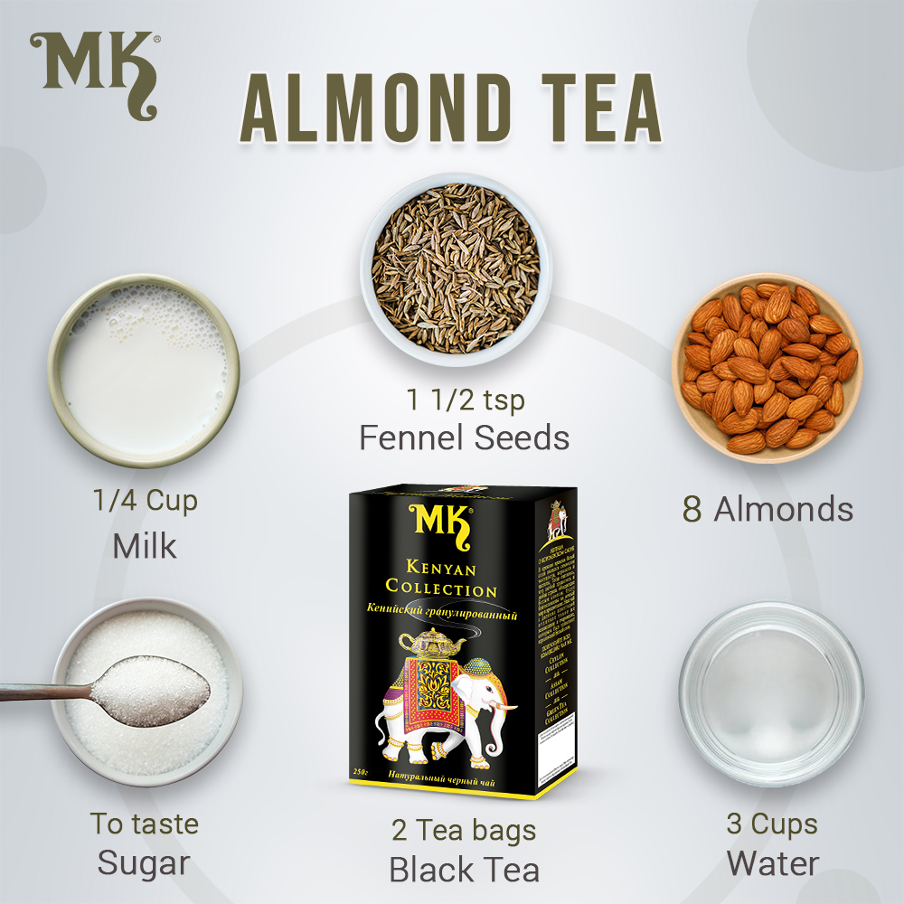 MKteaglobal's tweet photo. Well it is said to be any time is a tea time.... But we can also make it a healthy time along with Almond Tea with our Kenyan Collection tea bags. #tea #mk #almondtea #teacollection #tealover #teablend https://t.co/EmJm0upDF0