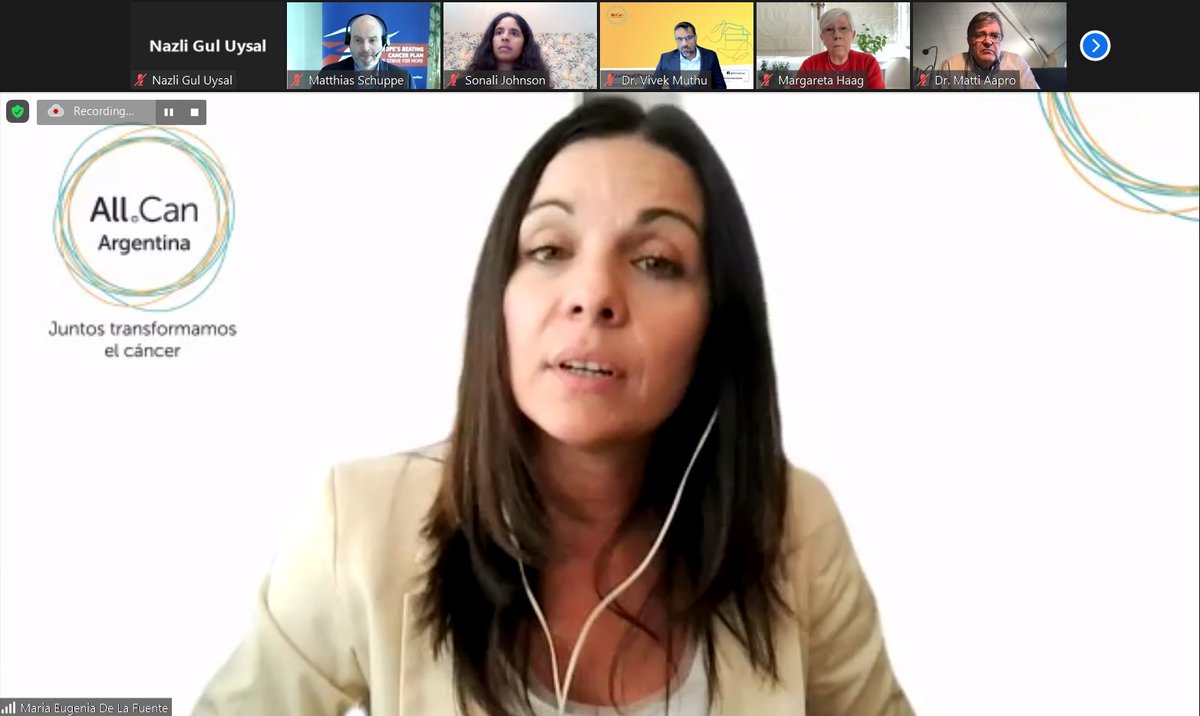 AllCanGroup's tweet photo. #BuildingEfficiencyInCancerCare Maria Eugenia De La Fuente from @AllcanArgentina talks about cancer care efficiency challenges in Argentina, and how the recommendations of the new All.Can blueprint can support in their efforts to overcome them. https://t.co/4L5nsTpTrw