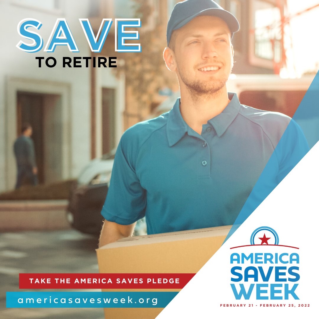 It's 'Save To Retire' Day for #ASW2022! Here's a #SavingsTip: START NOW! #CompoundingInterest is your best friend when in comes to saving to retire.