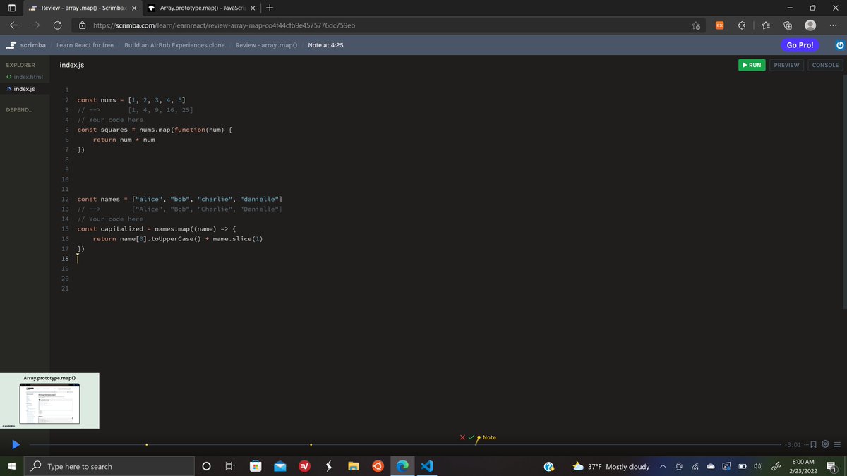 JesseZenon's tweet photo. Day 96/100 (part  dos)  #ReactJS 
  #100daysofcodechallenge #100DaysOfCode https://t.co/ZcuMUvEJMV