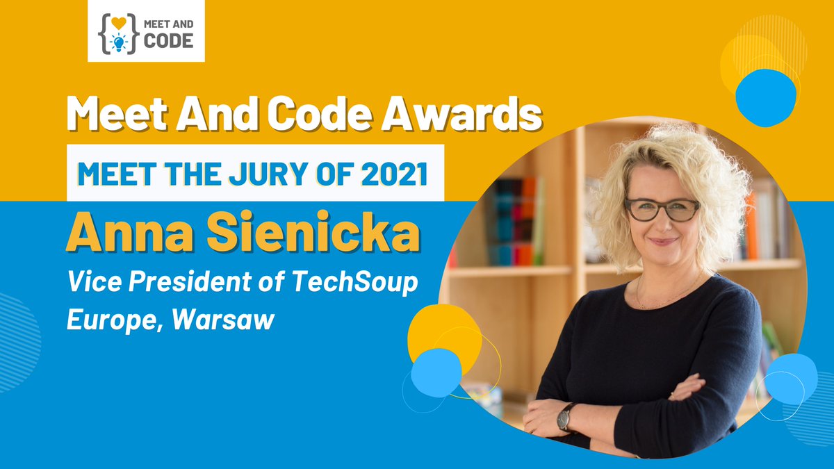 MeetAndCode's tweet photo. Say hello to one of your #MeetAndCode2021 Awards jury members, Anna Sienicka.๐งก
When it comes to selecting winners for the #MeetAndCode Awards, Anna will apply the experience sheโs gained over the course of her career in the non-governmental sector.
#CODEeu #DigitalSkills https://t.co/B9cn4SKwaX