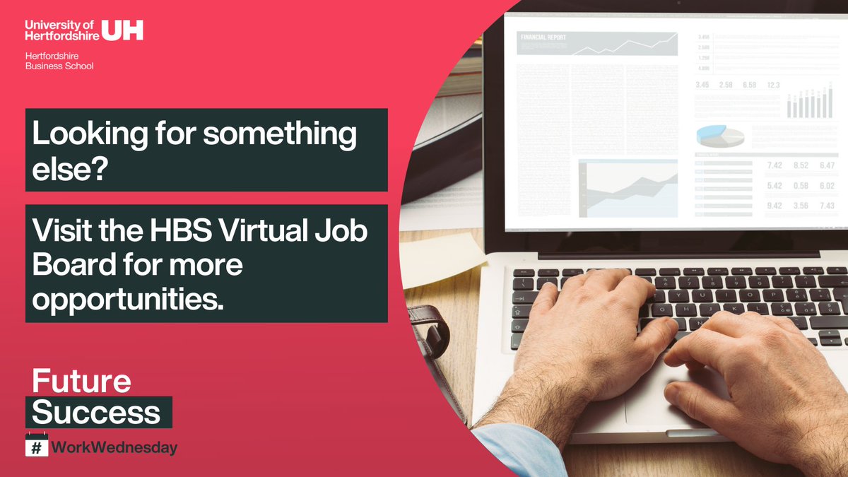 UniOfHertsHBS's tweet photo. Have you checked out the ✨HBS Job Board✨ today?
This has been updated TODAY with the latest and greatest of #GraduateSchemes #Internships #Placements and #JobOpportunities for students and alumni.
Take a look today and see what's available for you 👉 https://t.co/ZPbRFsvOdI https://t.co/lbBasjK5fq