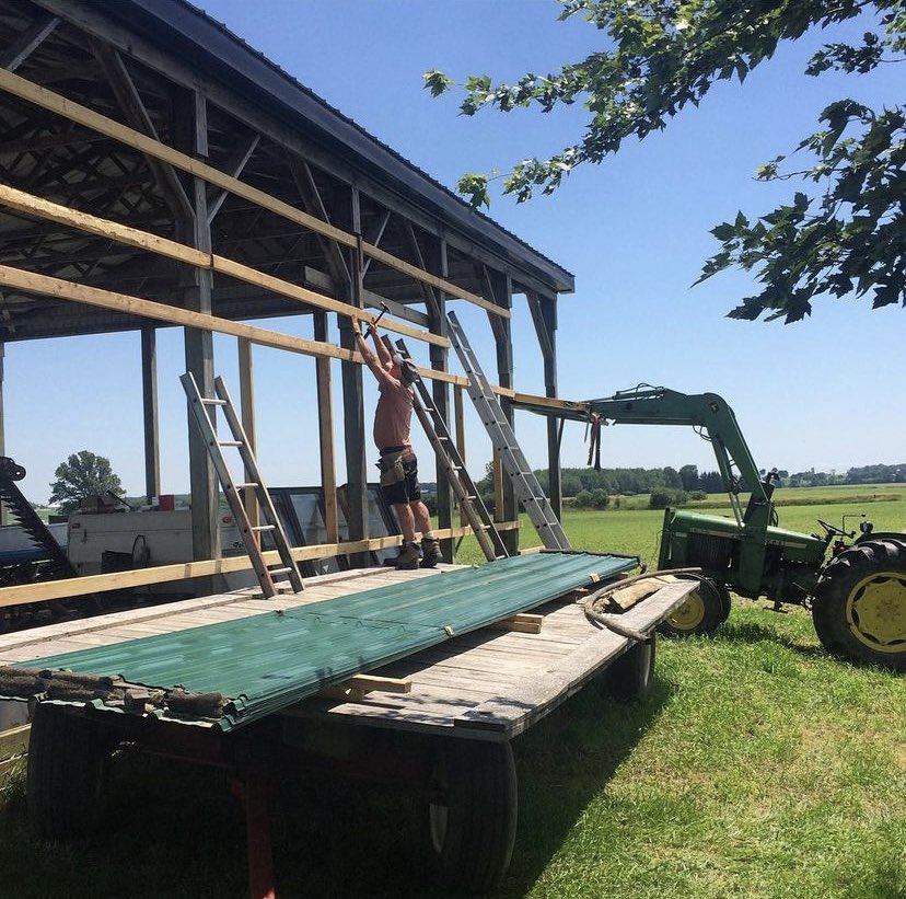 Damnber's tweet image. My dad has lived on the same farm for 75 years and continues to pour his heart and soul into it. Happy #CdnAgDay to those who feed the world. ❤️