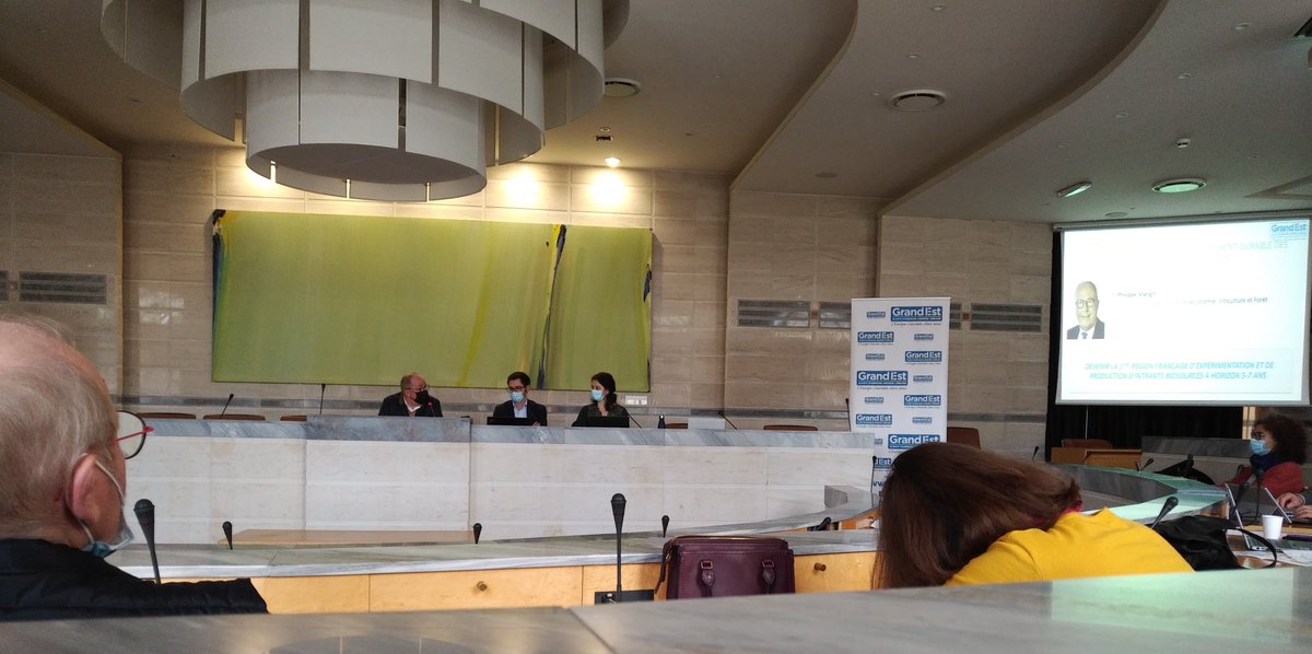 EXEBIO_PIA's tweet photo. 🌿Le laboratoire #RIBP de l'@universitereims présent à la restitution des travaux sur le contrat de filière sur le développement durable des #biointrants en @regiongrandest menée par @phmangin @guillaume_jolly @OSoisic 🌿 https://t.co/tHxDCCjEQz