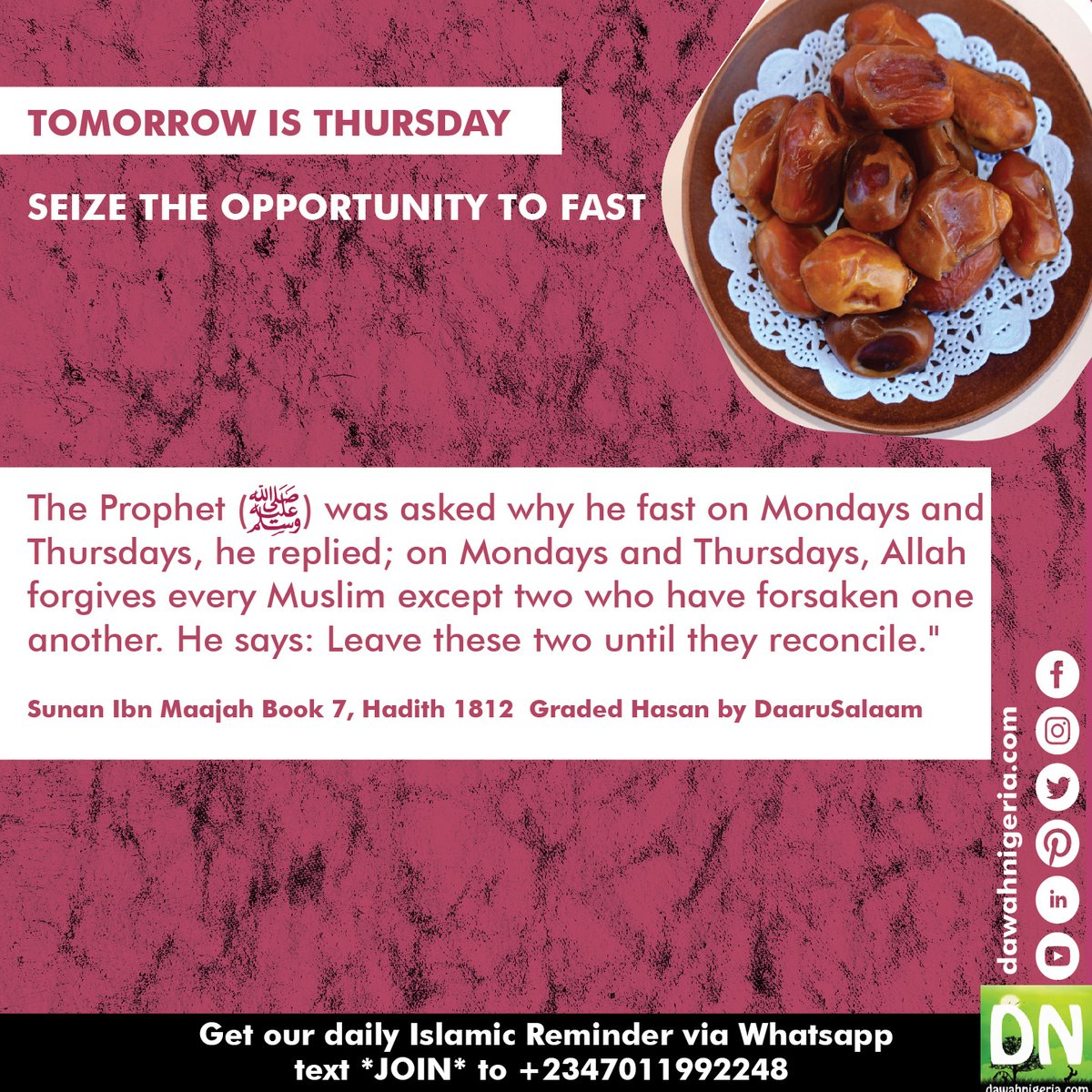 dawahnigeria's tweet photo. And that you fast is better for you
#DN_Reminder #Sunnah #naijamuslim #naijamuslimbloggers #Dawah2dPPL #fasting #letthesuunnahgoforth https://t.co/sQLvQB1uBC