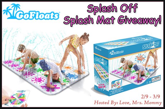 #GIVEAWAY! Enter to #WIN a #GoFloats #Splash Off Water Spray Mat #Game for Kids! The best kids Outdoor #SummerFun #Toy!! Enter here --> bit.ly/3IhgRbt