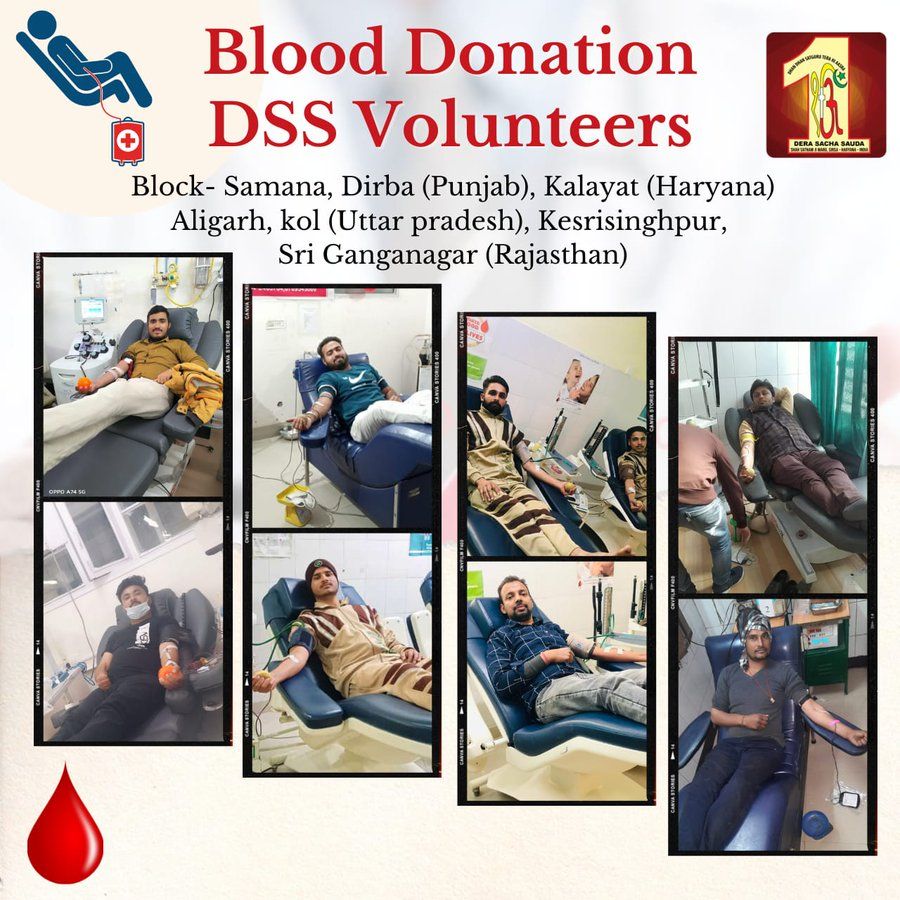 LifeLessonbyMSG's tweet photo. Saving someone's life is the best deed ever. We not only need bravery to save someone's life, but we also need dedication and a feeling of selflessness. If you want to
#BeALifeSaver, donate blood. Saint Gurmeet Ram Rahim Ji Insan's followers donate blood regularly and save lives. https://t.co/A0Ptk2t14v