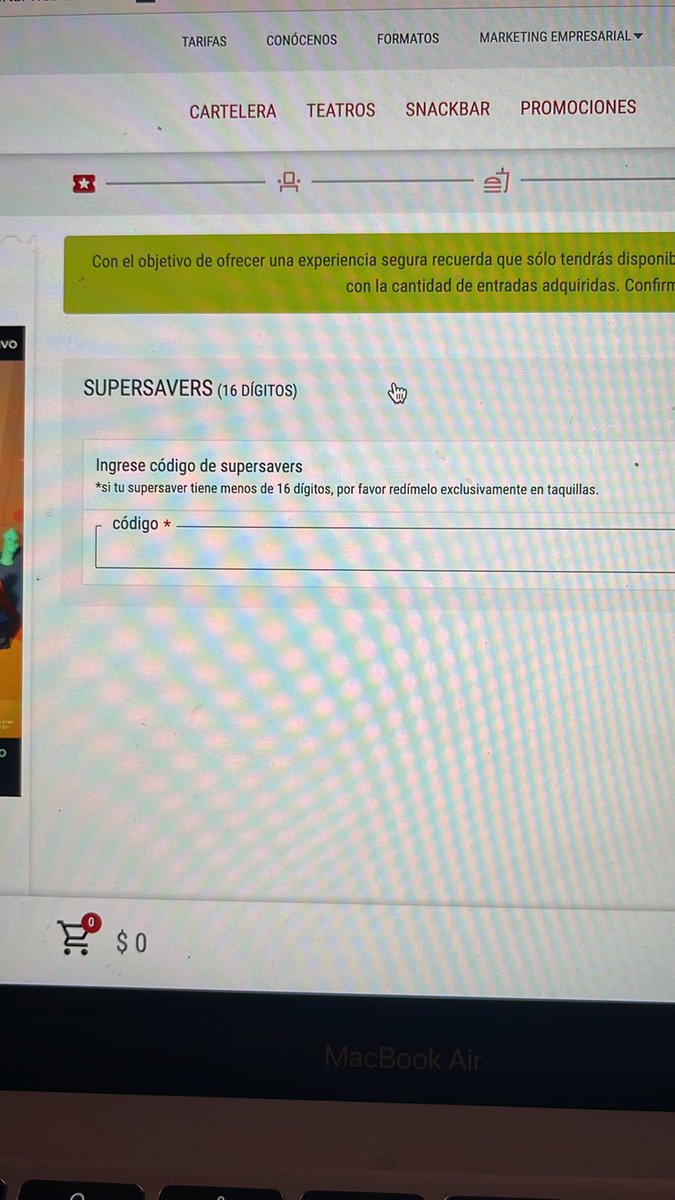 dianitaparedes8's tweet photo. @CinemarkEC Que es eso como puedo solucionar ???? https://t.co/1xtZohHwsr