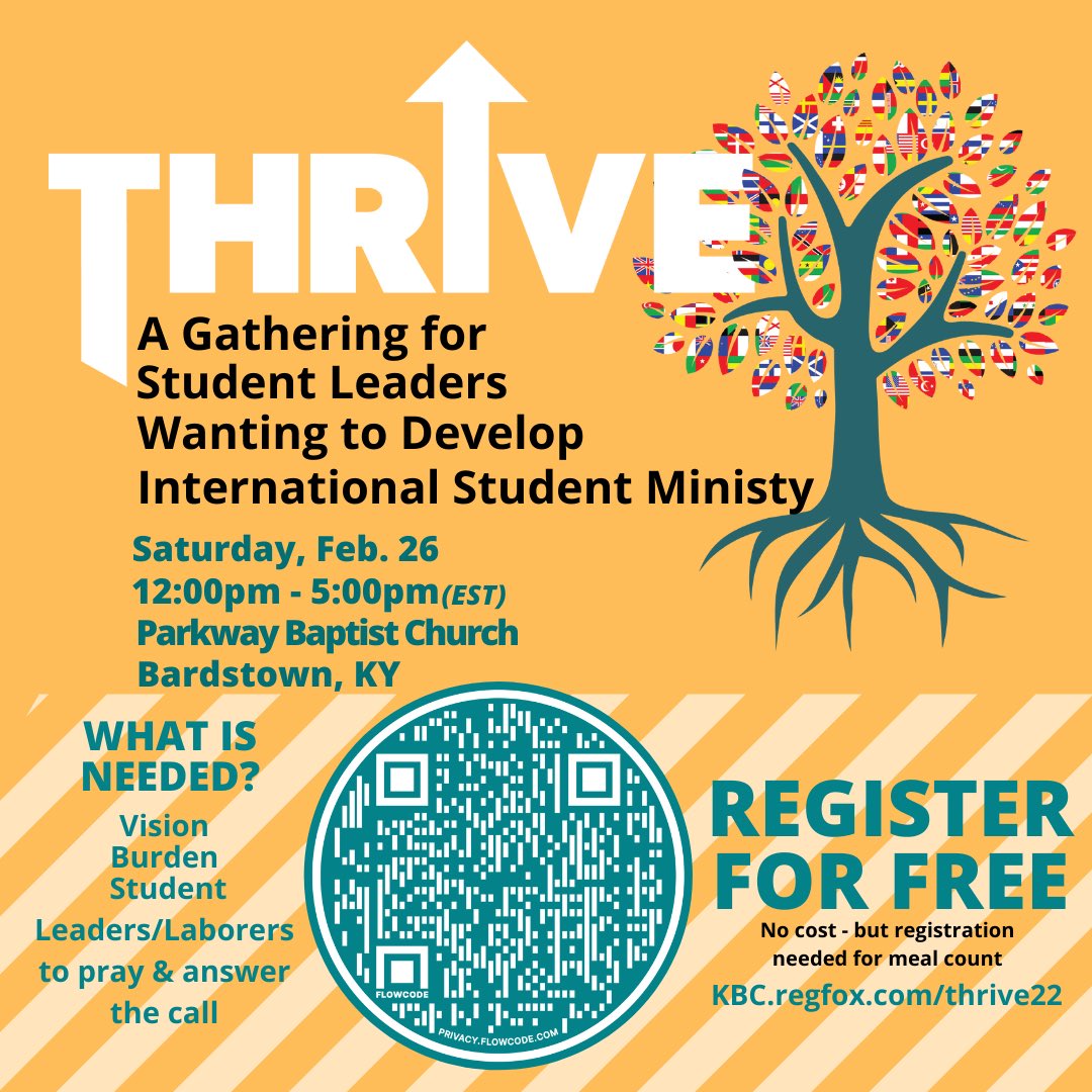 Have you registered for Thrive? Don’t forget, it’s FREE!!! Register today at KYBCM.org/thrive