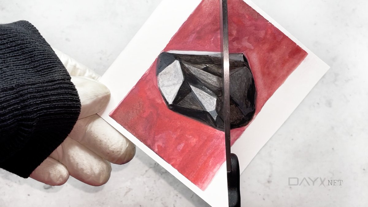 dayxcollection's tweet photo. NFT time capsule of 365 days. This NFT was created the day 'The Enigma' 555.55 carat Black Diamond fetched 3,161,000 GBP at Sotheby’s. Same day the IRL artwork destroyed. 1st to own each NFT @opensea claims 1 saved strip of original art. #NFTs #nftcollector https://t.co/lry1gs3qs3