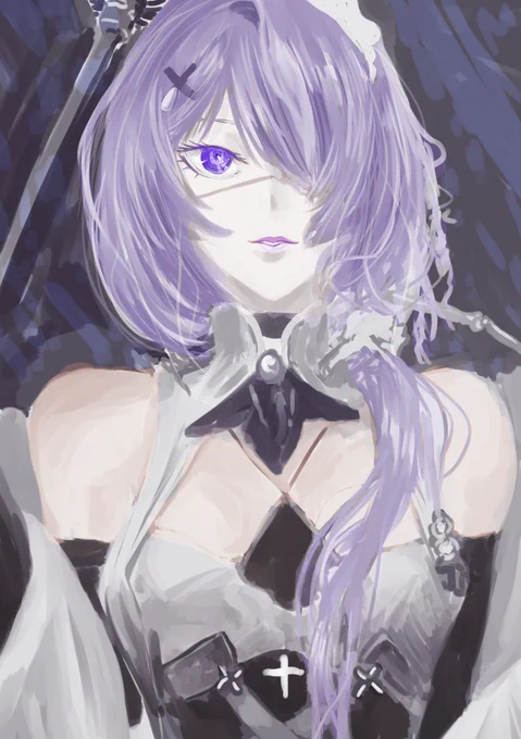 ウィスパーレイン孤料峭  #アークナイツ版深夜の真剣お絵かき60分一本勝負 #アークナイツ