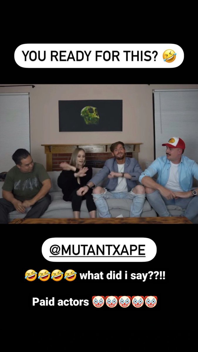 rugpullfinder's tweet photo. WHAT DID I SAY!!! 
PAID ACTORS  TO PRETEND TO BE THE FOUNDERS🤣🤣🤣🤣🤣 I KNEW IT FROM THE MOMENT I SAW THIS AMA 🤡🤡🤡🤡🤡 @mutantxape https://t.co/038uWqCk7z