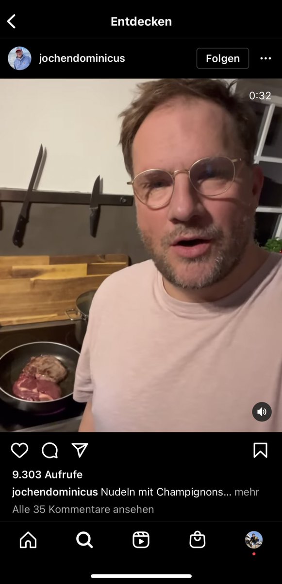 Our simulation just had a bug and Instagram showed me that @ohnePixel will do cooking streams in 10 years