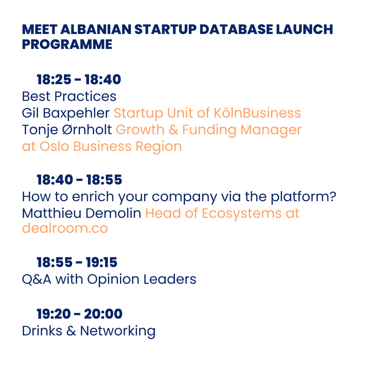 albaniatech_'s tweet photo. It is with great pleasure that we invite you to Join Us Live on Facebook. Swipe to see the agenda we have planned this afternoon and meet our amazing guest speakers. 😍 https://t.co/bsy9HvUyy3
