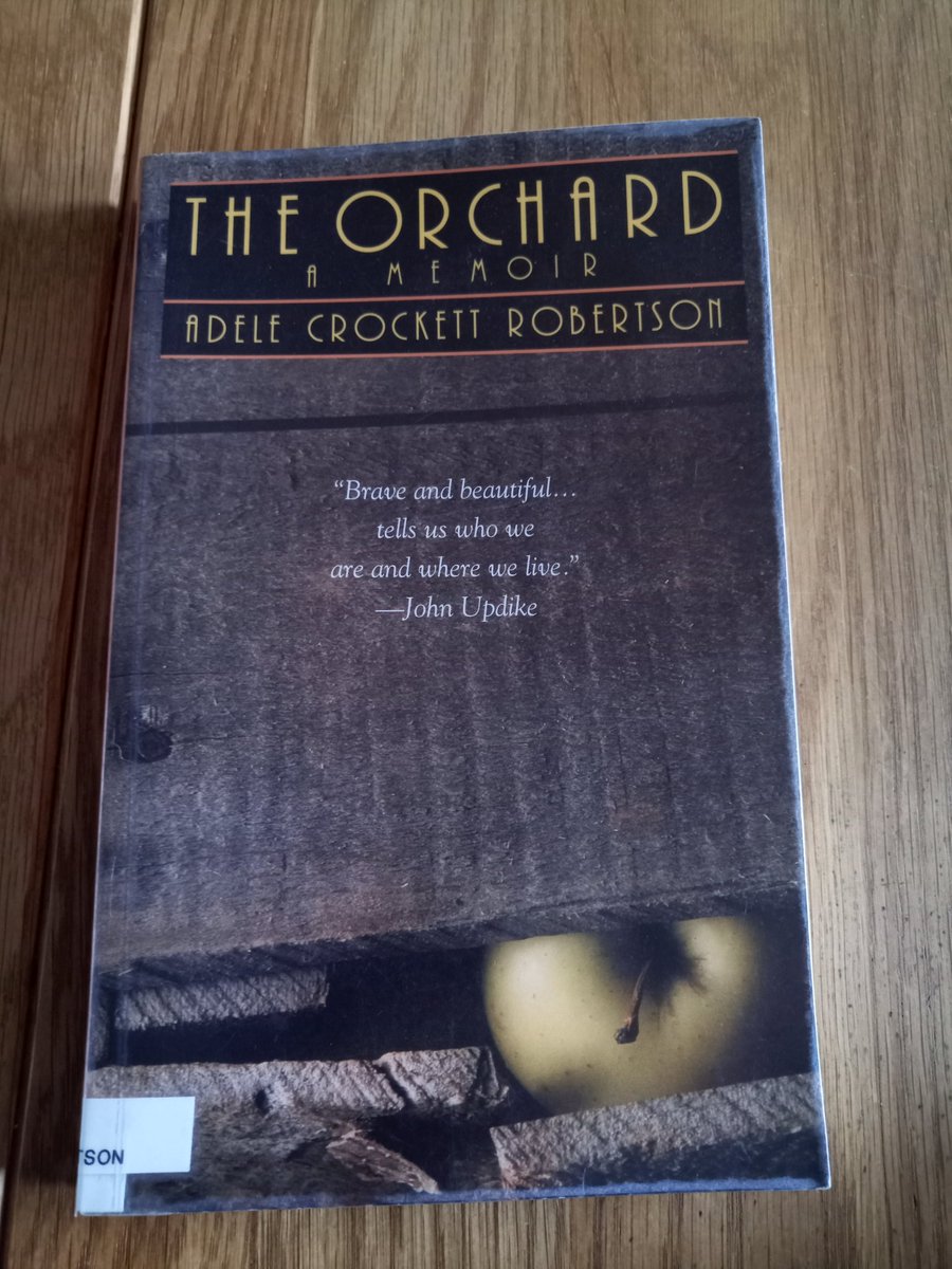 OrchardNotes's tweet photo. Another new addition to my #pomolibrary, this time via a recommendation from @adapples: 'The Orchard, a Memoir' by Adele Crockett Robertson. This copy has come all the way from Manchester, Massachusetts to Manchester, England via who knows where. Looking forward to reading it. https://t.co/2k49Hov8ao