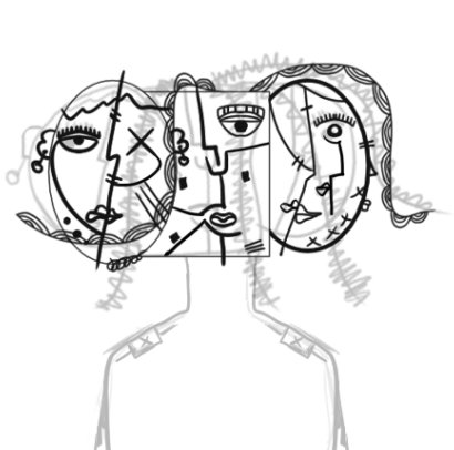 islaruthen's tweet photo. Remaking "bisexual" with notions from the #LGBTQ as part of the #manyfaces #NFTCollection that will be live on @opensea. 
A full detail of what each stroke means will be added to the finished #nftart. 

#NFTCommunity #NFTdrops #NFTs #cubism #Abstract https://t.co/isR81Zo21h