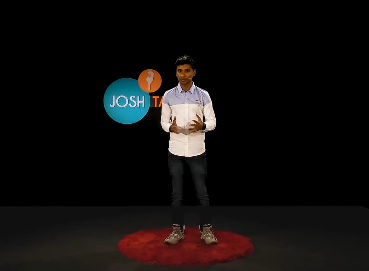 Grateful to be invited by Josh Talks to share my journey. 

From being a Josh Talks viewer to being a Josh Talks speaker.

Life has really come a long way. And it all started with a DREAM!