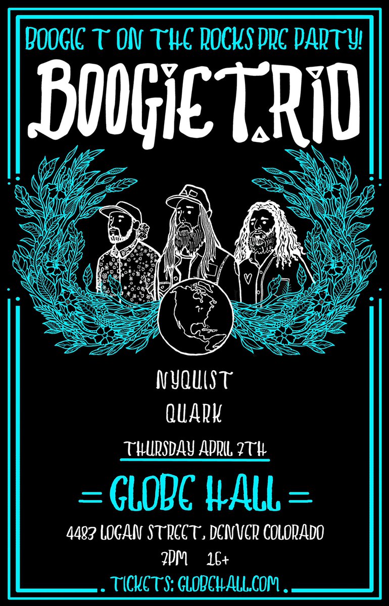 boogietmusic's tweet photo. Me and my band, the BOOGIE https://t.co/1DoG18sWeZ, are playing a special set at Globe Hall on Thursday April 7th before we smash Red Rocks 🤘

Tix on sale this Friday @ 10AM MT 😎 https://t.co/FkNAcAlrAm