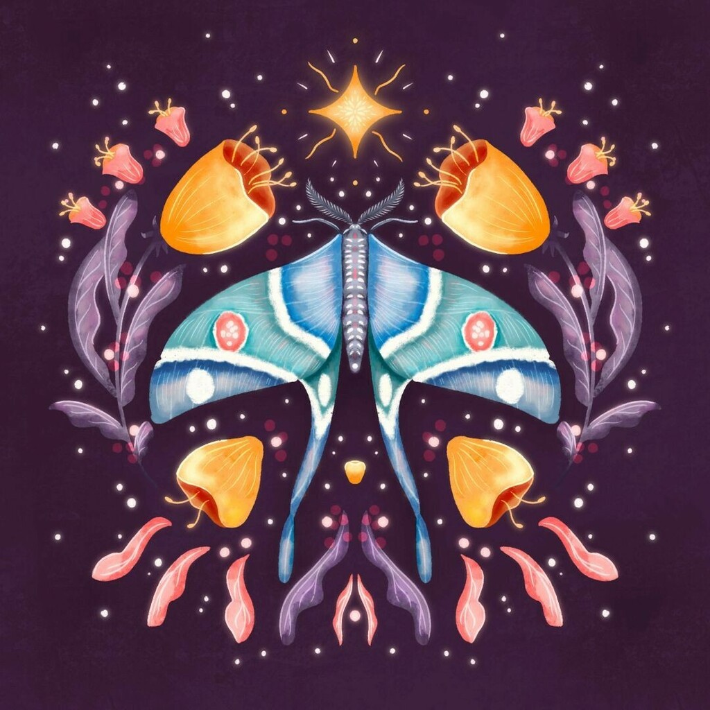 BlueLela's tweet image. Another day (or night), another moth. This time created a little differently. 
.
.
.
.
#springillustration #springtime #animalillustration #insectillustration #nightandday #illustration #digitalillustration #procreateartist #art #digitalart #illustration… instagr.am/p/CaU9G0EqqBz/