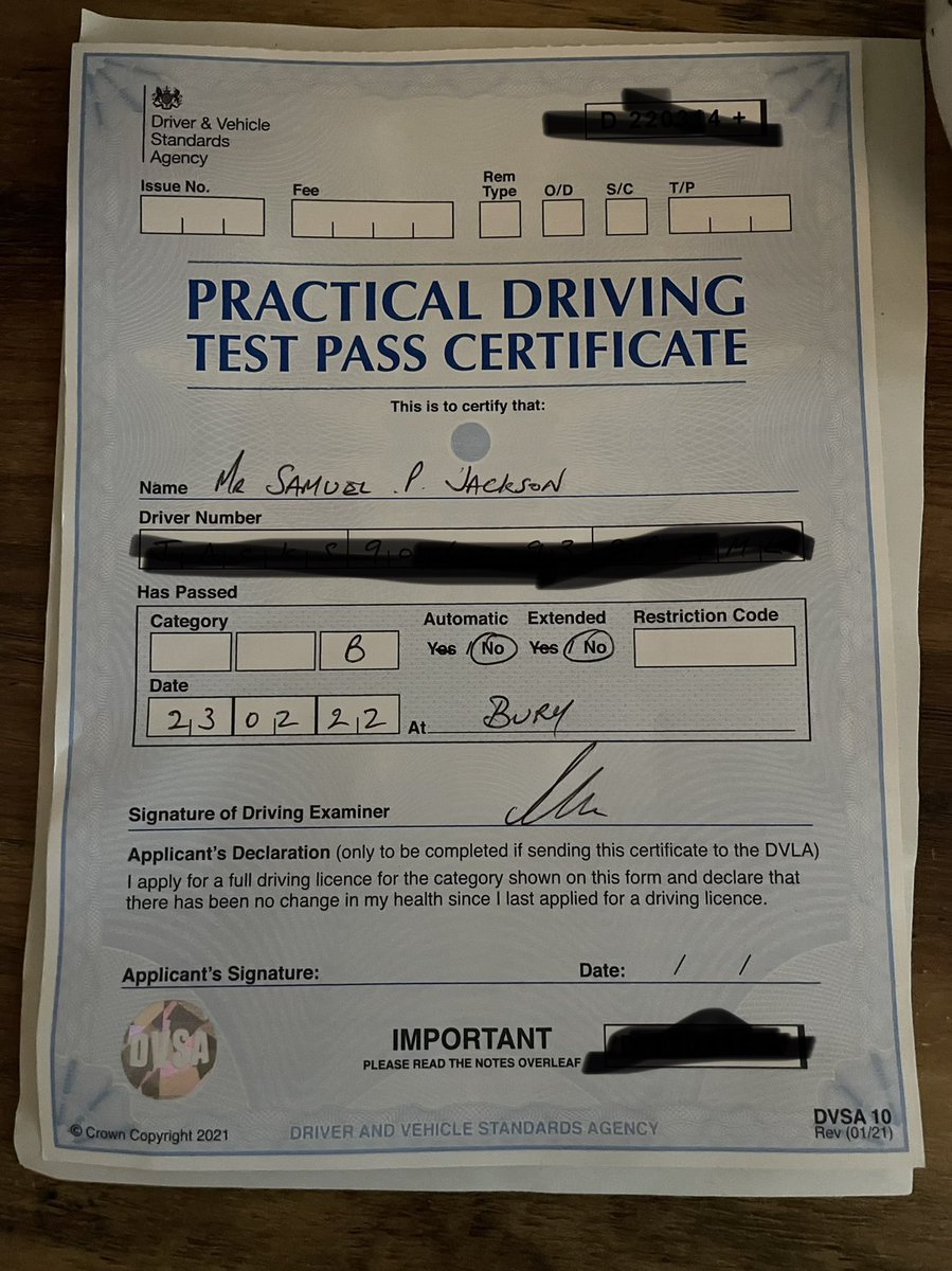 GolfingChef93's tweet photo. I have finally done it i have PASSED my driving test now i can drive the old man any where now for our golf trips @PaulJacksonGolf #drivingtestdone #fullylicensed https://t.co/tvcOCdNxYC
